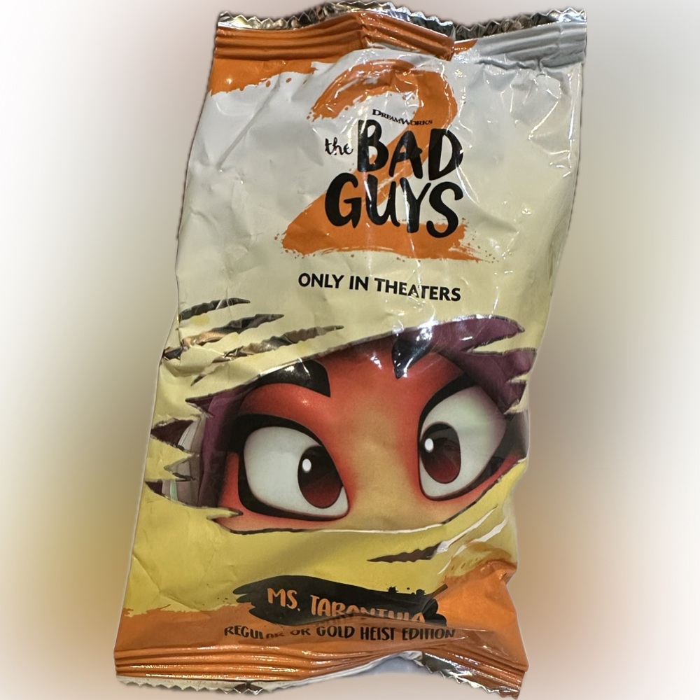 2025 SONIC WACKY PACK DREAM WORKS BAD GUYS 2 MS TARANTULA MYSTERY REGULAR GOLD